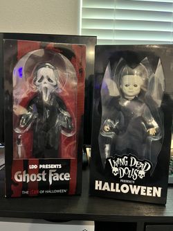 Michael Myers Halloween & Ghostface 10 in Living Dead Doll Mezco toyz