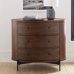 Pottery Barn Bowfront 3-Drawer Chest and King Bed –