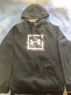 Under Armour navy green hoodie