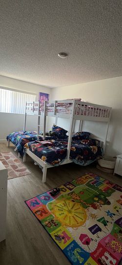 3 bunk beds