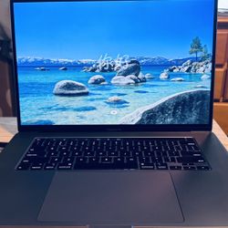 16 Inch MacBook Pro I9 32Gb  Memory 1Tb Hard Drive