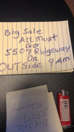 Everything Must Go Tomorrow My Sale 