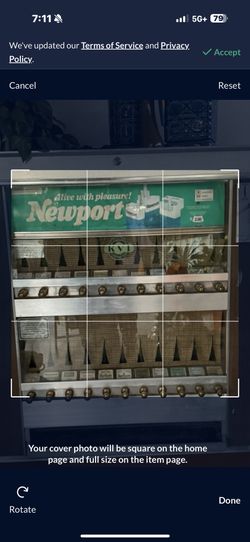 Vintage Cigarette Machine, Newport 