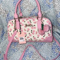 New Pink Juicy Couture Purse Cherry Girl Bag Satchel Handbag MSRP $89