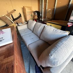Sofa And King Size Mattress With Box Frame 