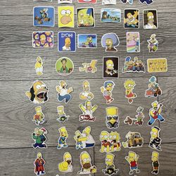 New The Simpsons Stickers 55 Pcs (Price For All)( Precio Por Todo)