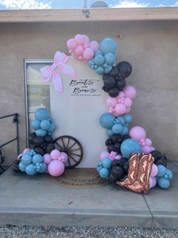 Gender reveal balloon set up new