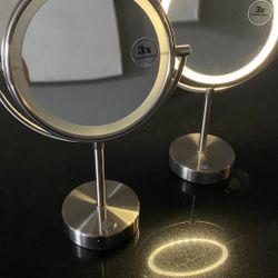 Lighted Makeup Table Mirrors X2
