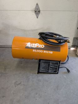 Forced air propane heater