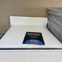 WHITE KING SALE WITH MATTRESS 