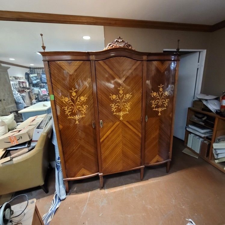 Antique Solid Wood Armore