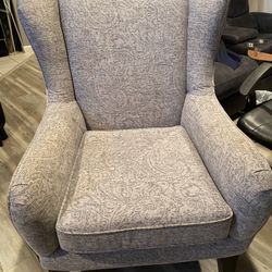 Queen Anne Wingback Chair  Like New