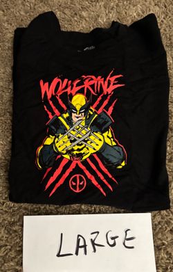 Men’s Deadpool and Wolverine tees
