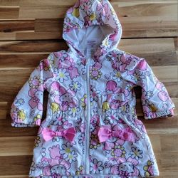 Hello Kitty Sanrio Girls Size 2T Windbreaker Jacket Rain