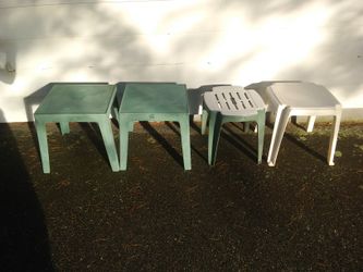 Small Outside Plastic Tables $5 Each