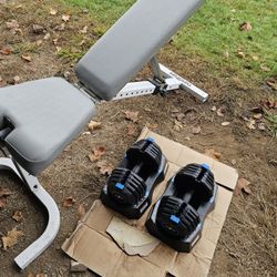 Dumbells Weights And Weight Bench 