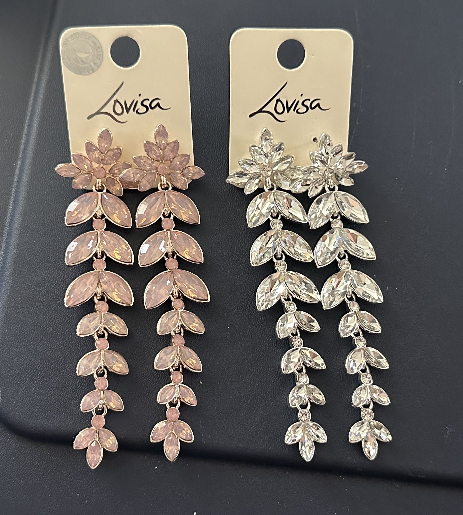 Diamante Navette Earrings