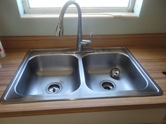 Stainless sink fixtures toilet vanity
