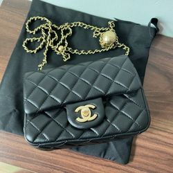 Chanel CF mini
Lambskin & Gold-Tone Metal Shoulder Bag