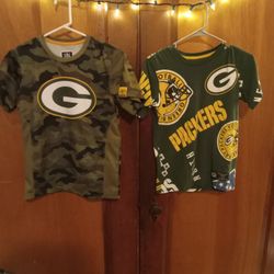 Packers Jersey and Packers Shirt.Boys L14-16.Great Condition