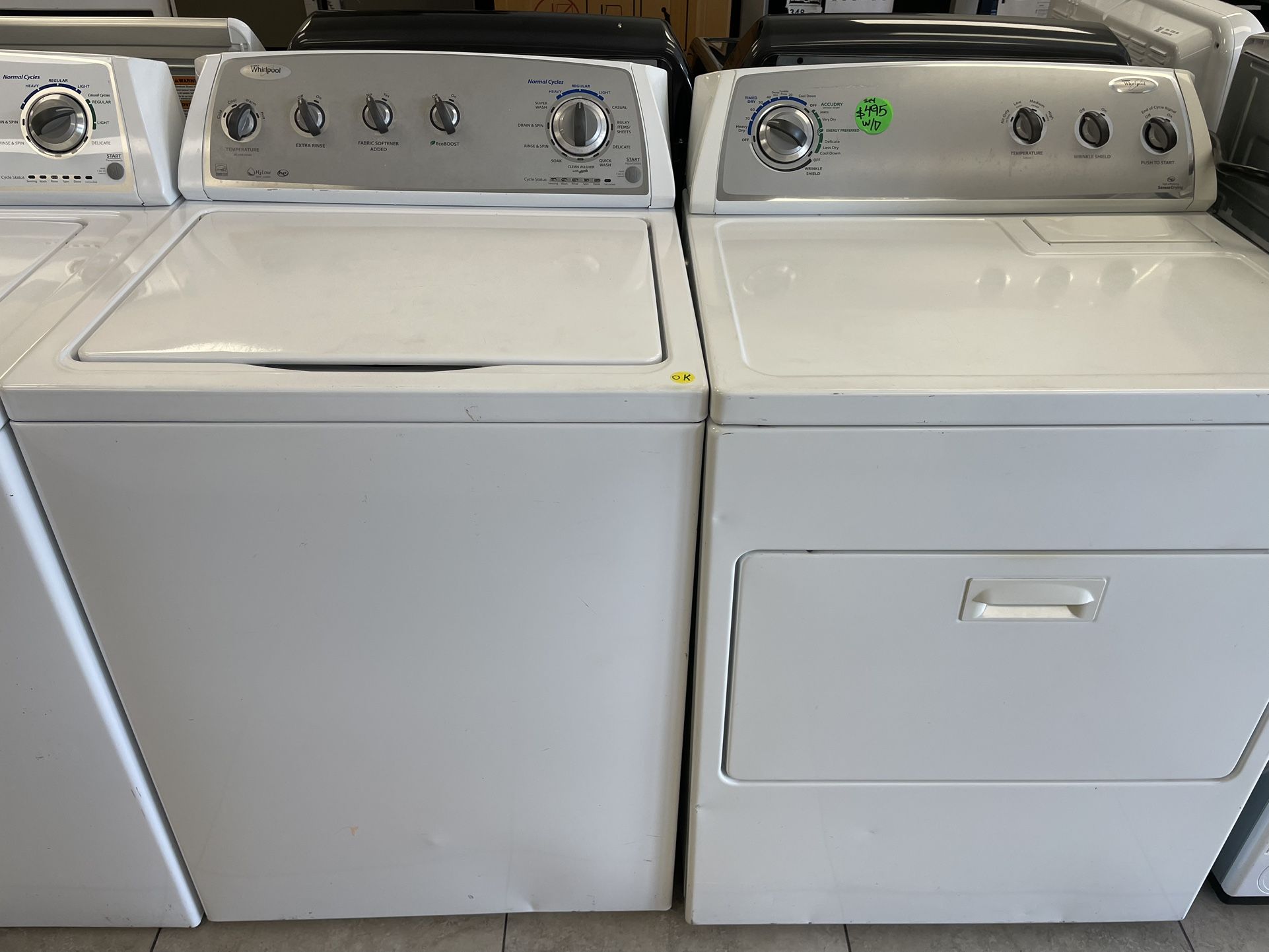 Whirlpool Washer - dryer Set Perfect Condition 🚛Dely Available