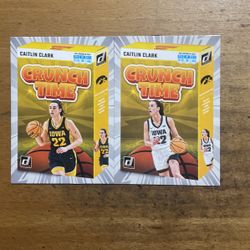 2024 CAITLIN CLARK LOT OF 2 CRUNCH TIME CARDS