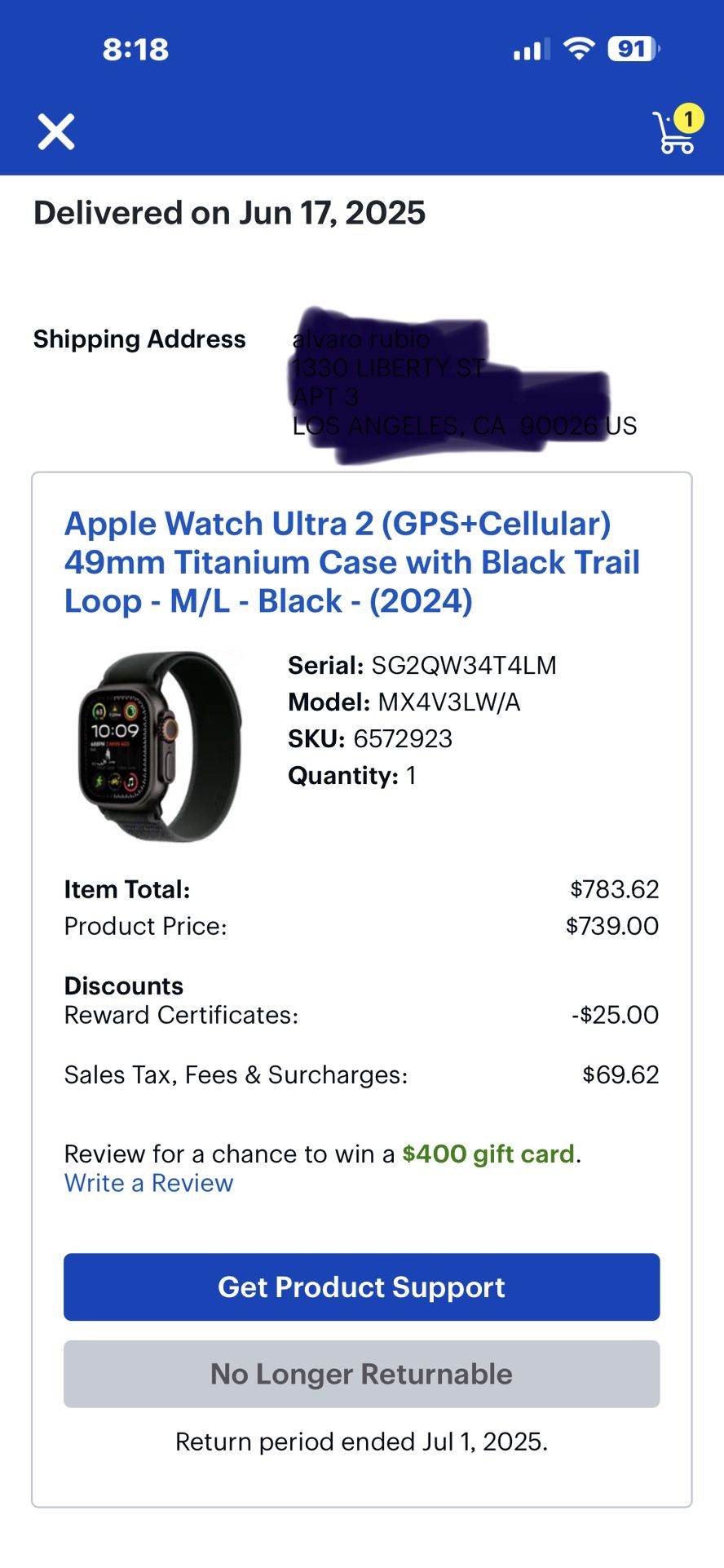 Apple Watch Ultra 2 Black