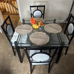 Four Seated Dining Room Table And Chairs! 