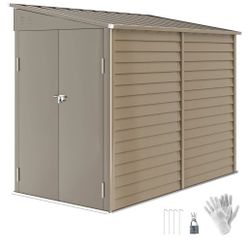 Steel 4.6 x 9 Outdoor Storage Shed (Metal)