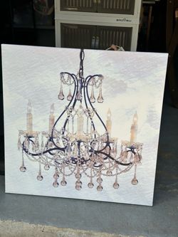 Chandelier Canvas Wall Art 26x26