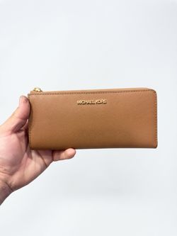 Michael Kors Saffiano Leather Zip Wallet