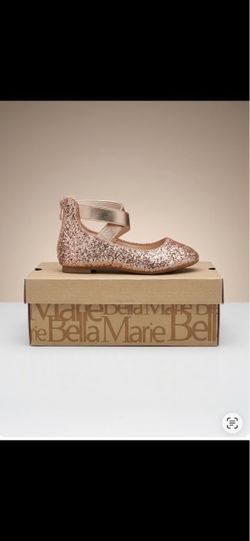 Bella Marie Girls Glitter Ballet Flats