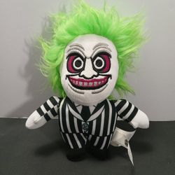 Ruz Tim Burton Beetlejuice Plush Stuffed Toy 8" Horror Collectible Plush Doll