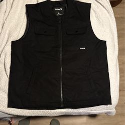 Hurley All Black Minimal Vest Xl