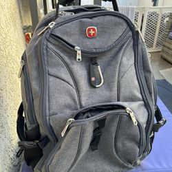 Gray Swiss gear Tech Backpack