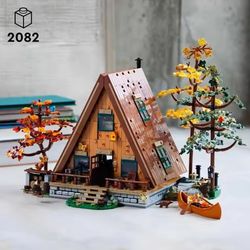 2082 pc A Frame Cabin House MOC Building Blocks Brick Toy Set New in box puzzle