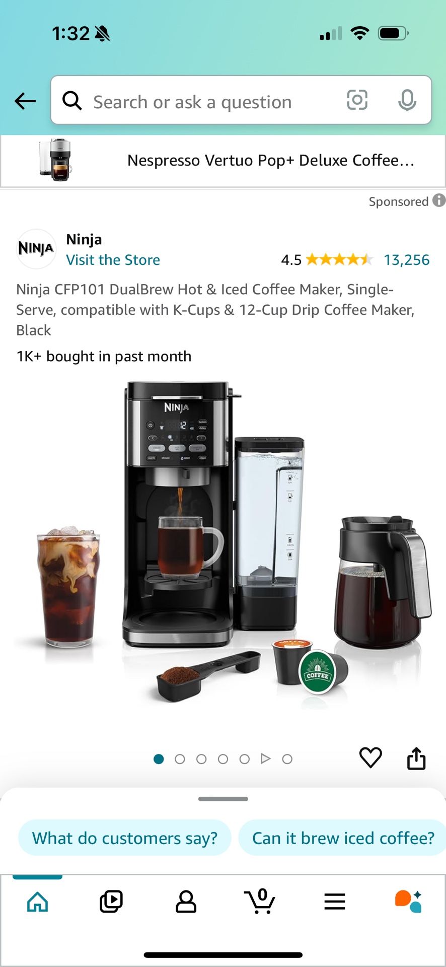 Ninja CFP101 DualBrew Hot & Iced Coffee Maker