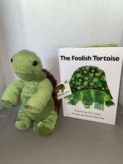Eric carle The Foolish Tortoise Plush Character New With Tags And Book 