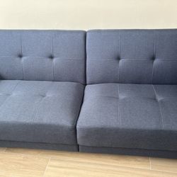 BRAND NEW NEVER USED Blue Futon