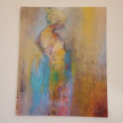 Z Gallerie Abstract Figural Woman Canvas Wall Art