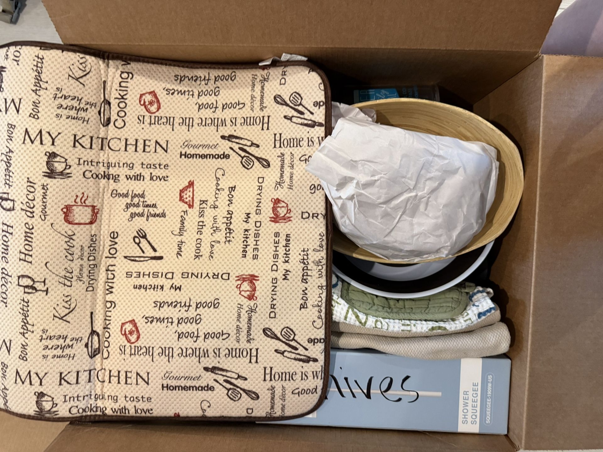 Box Of Hodgepodge Kitchen Items