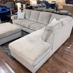 Altari Alloy Sectional With Ottoman $10 Down Payment And Financing Available