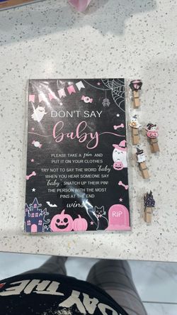 Baby shower Halloween ghost game