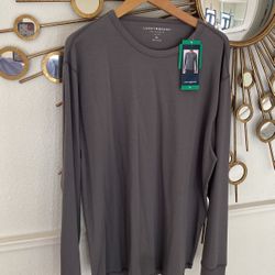 Mens  Long Sleeve Shirt Grey  XL  Brand New 
