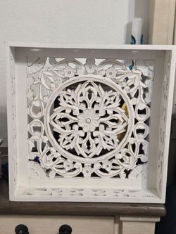 Devorative hand-carved wood