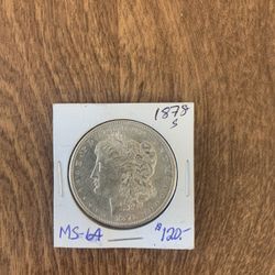 1878S Morgan dollar