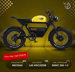3000 Watt/Twin-Dual Motor(35ah🔋)“Tank e-Bike” Electric, 38mph, Color Screen, Metal USA Basket