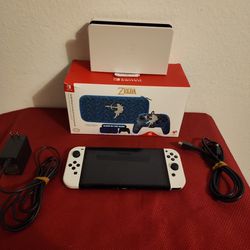 Nintendo Switch OLED Bundle With New Case And A Wired Controller 