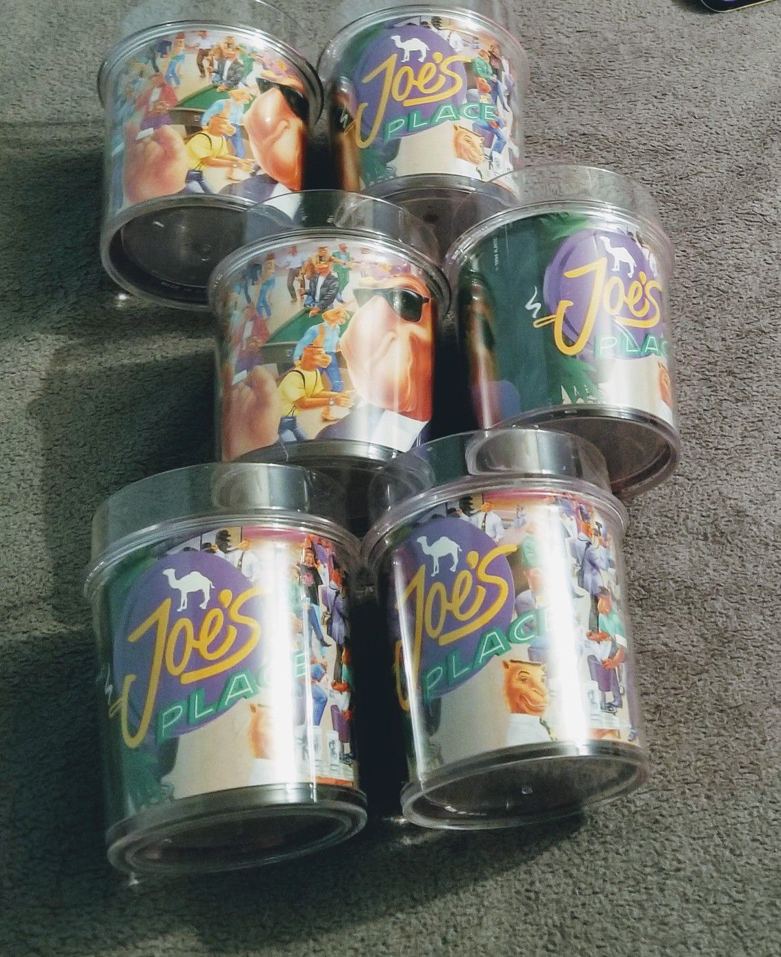 Six water tumblers never used $7 a piece or $30 for all six