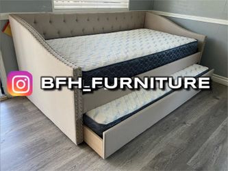 Twin twin size light bright with orthopedic mattress included
